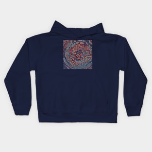 Earth, Water and Air Spiral - Turing Pattern Kids Hoodie